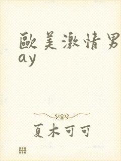 欧美激情男同gay