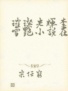 璀璨光辉李恒秦雪艳小说在线阅读封面