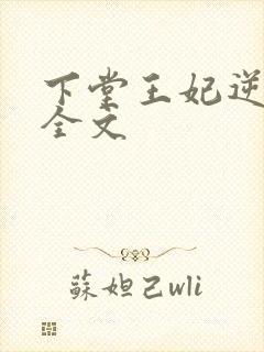下堂王妃逆袭记全文封面