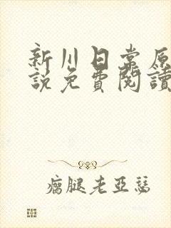 新川日常原著小说免费阅读