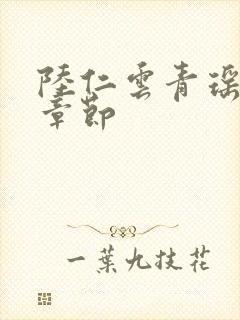 陆仁云青瑶最新章节