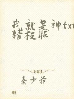 我就是神txt精校版