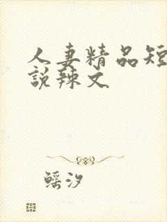 人妻精品短篇小说辣文