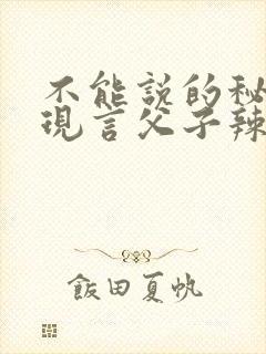 不能说的秘密(现言父子辣文,双性生子)封面