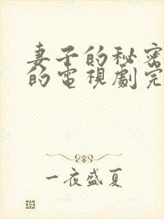 妻子的秘密免费的电视剧完整版高清