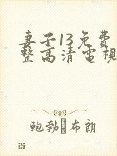 妻子13免费完整高清电视剧在线看