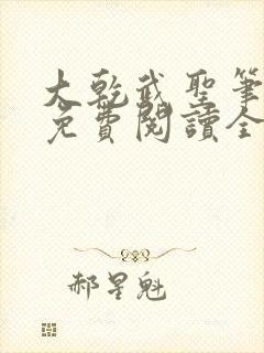 大乾武圣笔趣阁免费阅读全文无弹窗封面