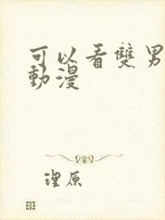 可以看双男主的动漫