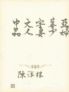 中文字幕亚洲精品人妻少妇