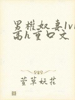 男权奴妻1v1高h重口文封面