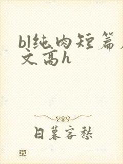 bl纯肉短篇腐文高h