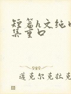 短篇h文纯肉合集重口