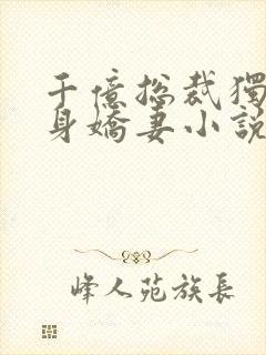 千亿总裁独宠替身娇妻小说阅读