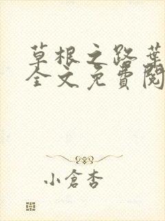 草根之路叶泽涛全文免费阅读笔趣阁封面