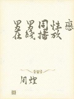 男男同性恋视频在线播放封面