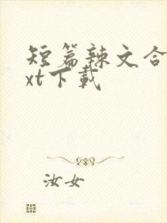 短篇辣文合集txt下载