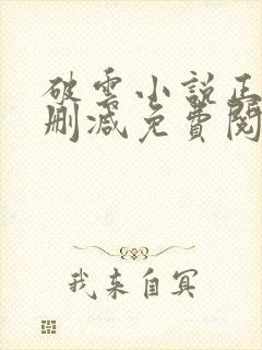 破云小说正版无删减免费阅读全文