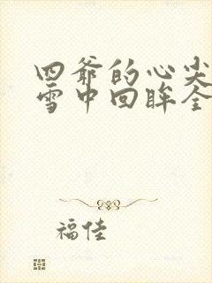 四爷的心尖宠妃雪中回眸全文免费阅读封面