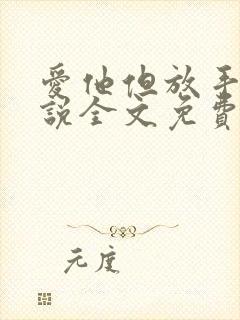 爱他但放手了小说全文免费阅读