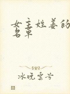 女主姓姜的小说名单封面
