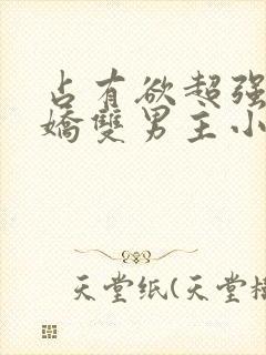 占有欲超强的病娇双男主小说推荐