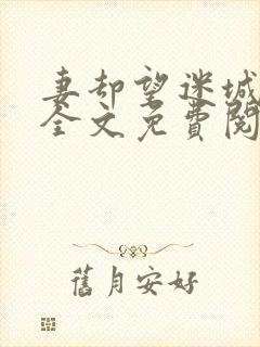 妻却望迷城沈莹全文免费阅读笔趣阁