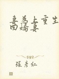 妻为上重生之追回娇妻