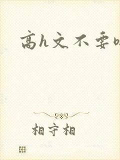 高h文不要嗯啊封面