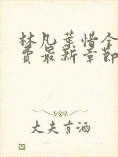 林凡叶惜全文免费最新章节