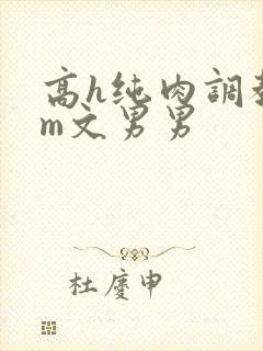 高h纯肉调教sm文男男