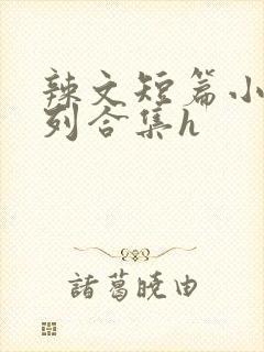 辣文短篇小说系列合集h