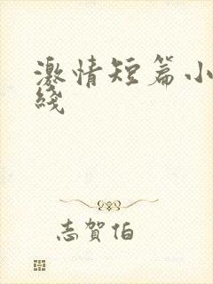 激情短篇小说在线封面