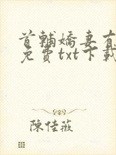 首辅娇妻有空间免费txt下载封面