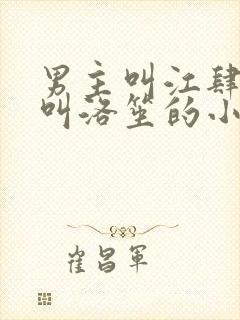 男主叫江肆女主叫洛笙的小说