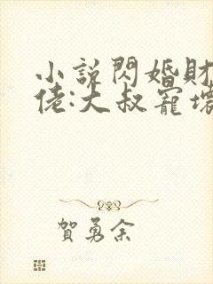 小说闪婚财阀大佬:大叔宠坏小娇妻全文封面