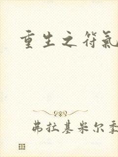 重生之符气冲天