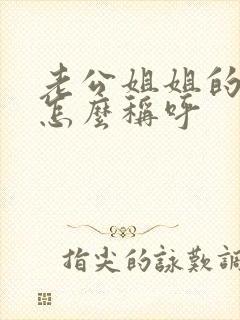 老公姐姐的丈夫怎么称呼