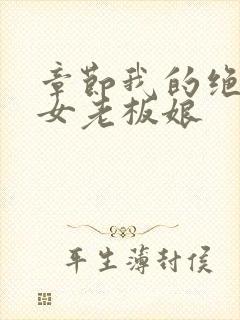 章节我的绝色美女老板娘