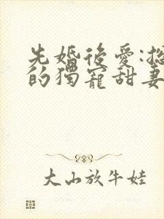 先婚后爱:总裁的独宠甜妻