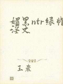 媚黑ntr绿帽淫文封面