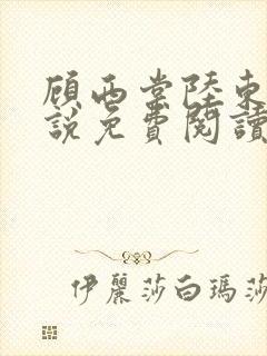 顾西棠陆东淮小说免费阅读