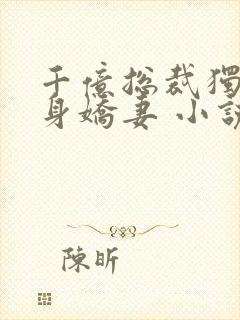 千亿总裁独宠替身娇妻 小说完整板