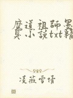 魔道祖师墨香铜臭小说txt精校版封面