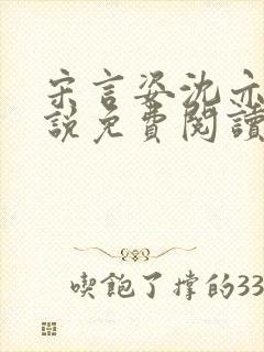 宋言姿沈亦驰小说免费阅读笔趣阁封面