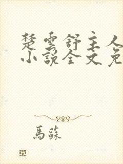 楚云舒主人公的小说全文免费阅读封面