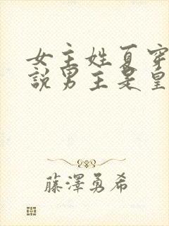 女主姓夏穿越小说男主是皇上