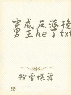 穿成反派后我和男主he了txt