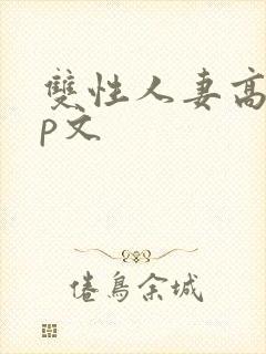 双性人妻高hnp文