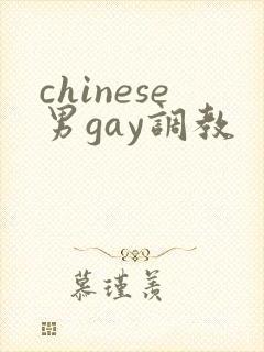 chinese男gay调教