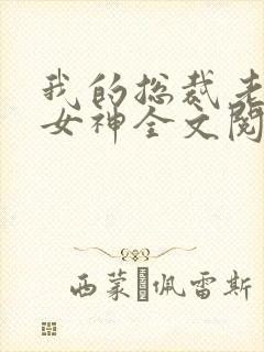 我的总裁老婆是女神全文阅读